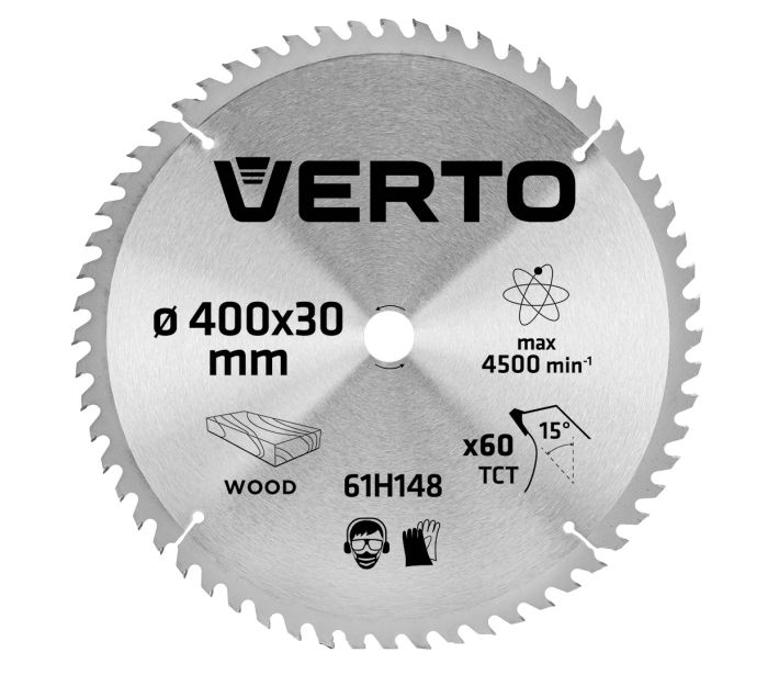 Пиляльний диск 400 x 30 мм 60 зуб. VERTO (61H148)